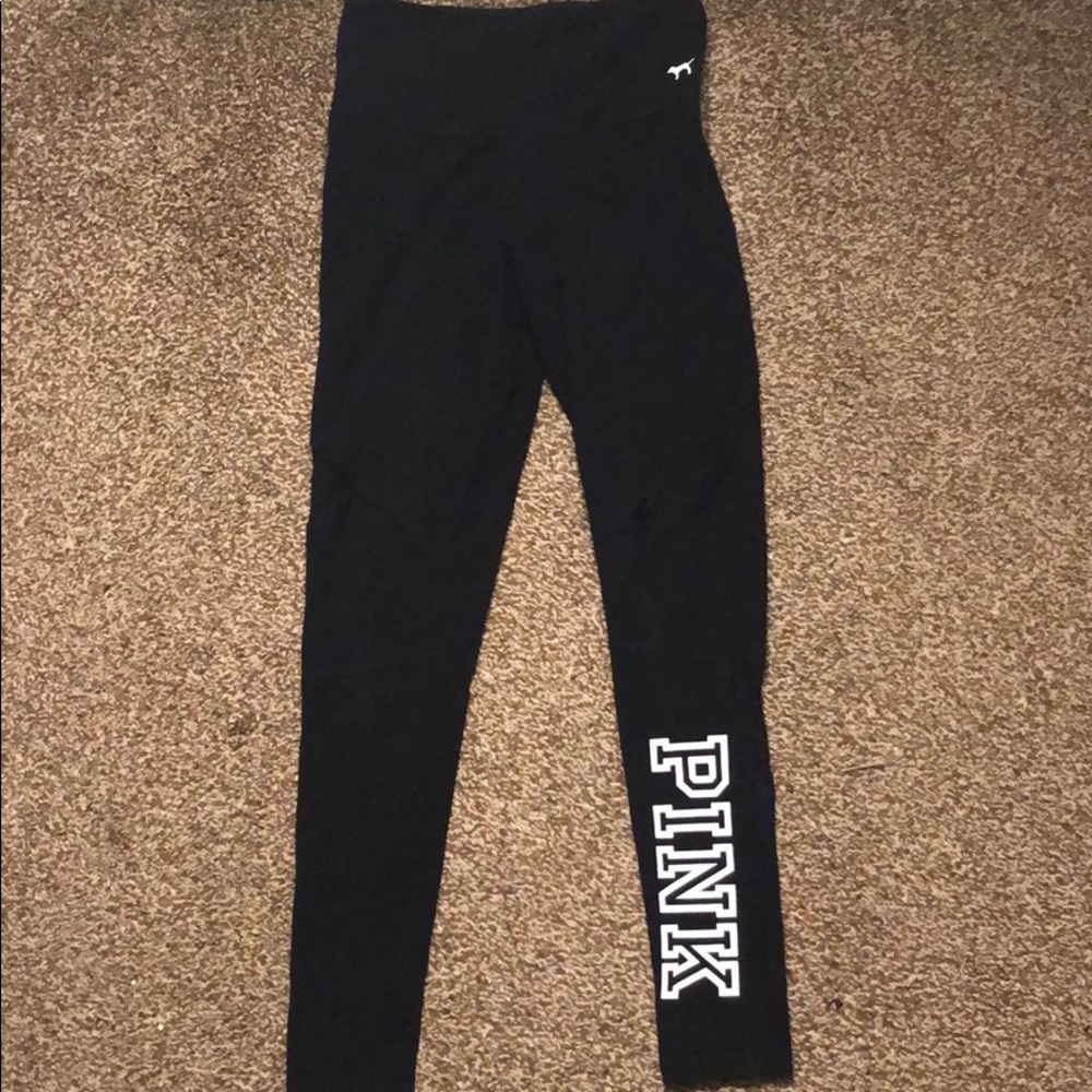 Victoria’s Secret Pink cotton leggings w/ mesh